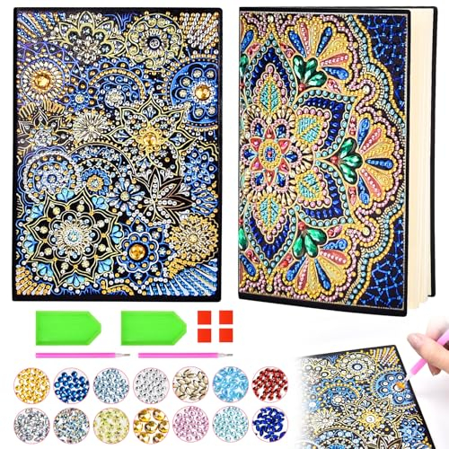 Aragallant Basteln Mädchen 7 8 9 10 Jahre, Mandala Diamond Painting A5 Notizbuch