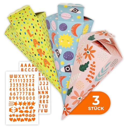 Amari ® Schultüten Bastelset 3er-Set