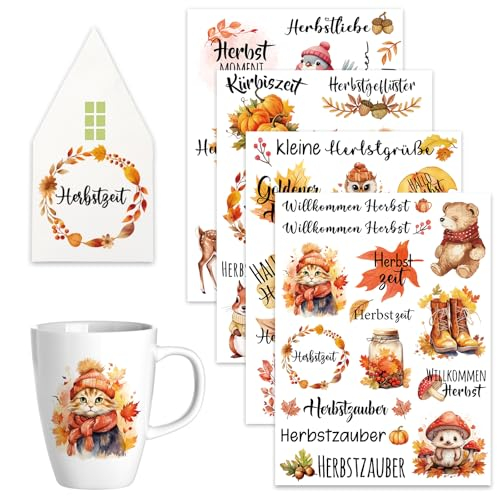 JOYEASE Rub On Sticker Herbst
