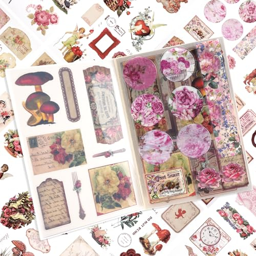 Scrapbooking Sticker, 168 Stück/20 Blatt Scrapbook Stickers