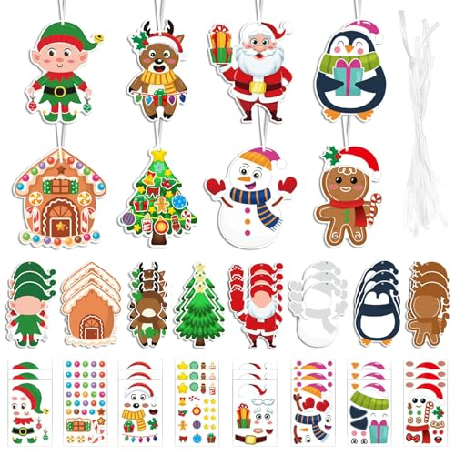 Tcnzdy Weihnachten Bastelset Kinder