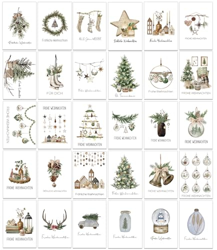 SILARLAIT Weihnachtskarten Set