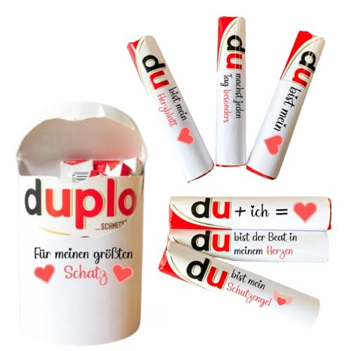 CJ&M AUFKLEBER SET - 54 Duplo Banderolen Lieblingsmensch Geschenkidee