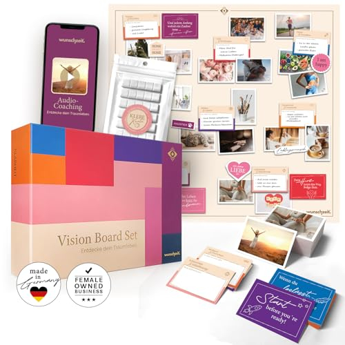 All-in-One Vision Board Set mit 162 Karten & XL-Poster