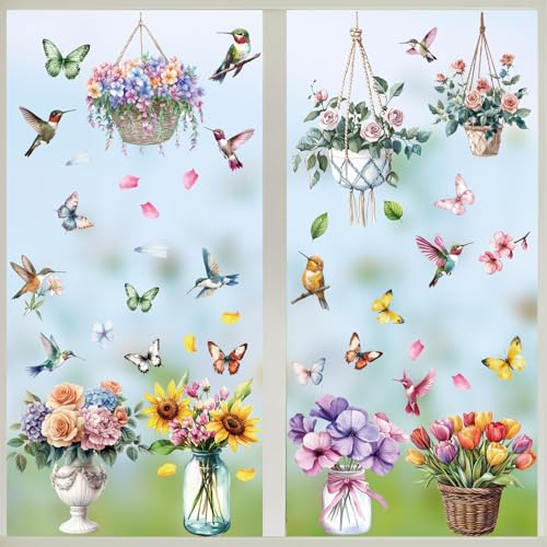 BETESSIN Fensterbilder Frühling Selbstklebend