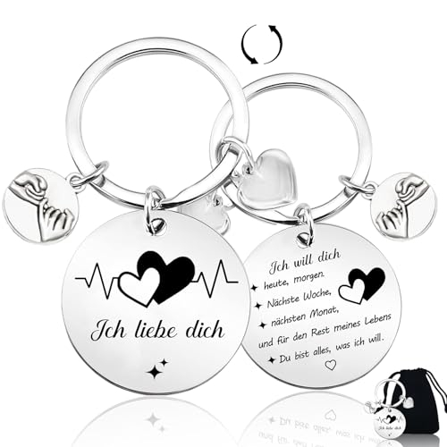 BOYATONG Jahrestag Geschenk - Ich Liebe Dich Schlüsselanhänger