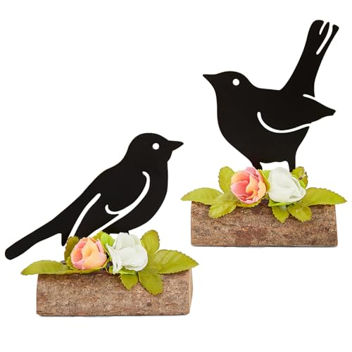 Bseical 2 Stück Osterdeko Holz für Draußen