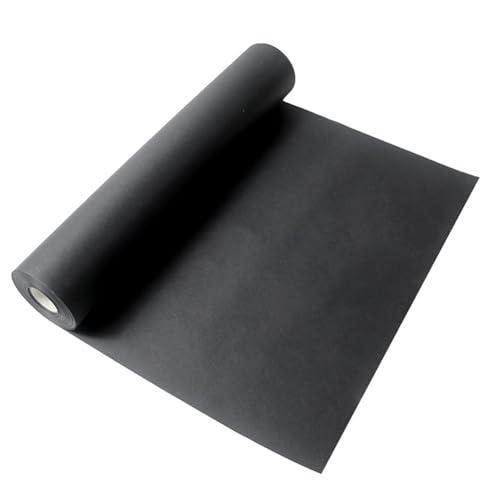 44cm*10m Kraftpapierrolle, 1mm dick Schwarzes Kraftpapier