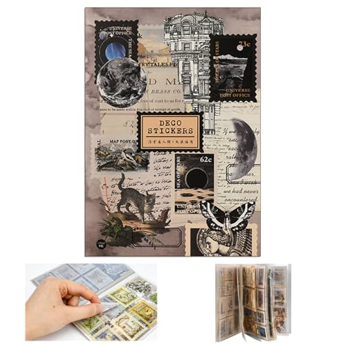 ADERTOS 175 Stück Scrapbooking Sticker Vintage