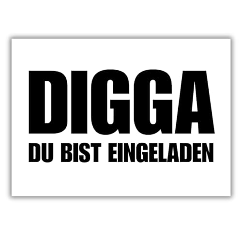 celebr8te 12x lässige Geburtstagseinladungen - DIGGA