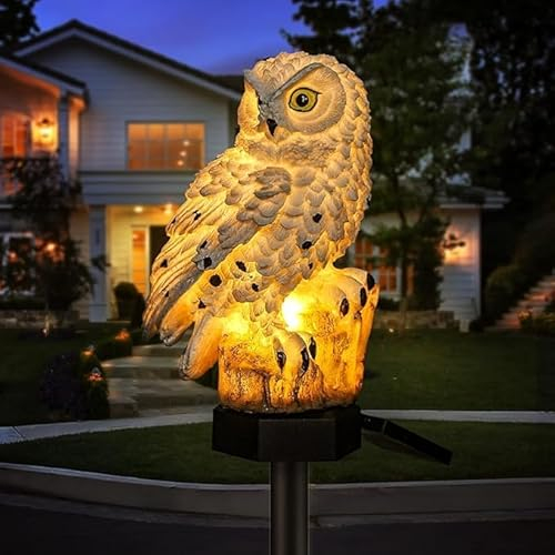 Hoofun Eule Solarleuchten Lampe