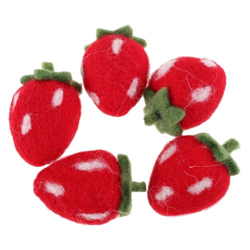 HOLIDYOYO Filz-Erdbeeren