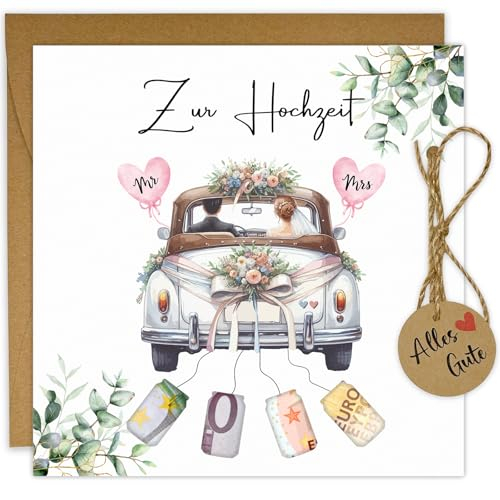 JOYEASE Hochzeitskarte Geldgeschenk