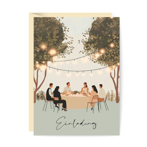 E&G Klasse Einladungskarten Gartenparty