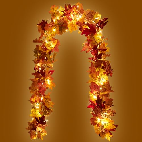 COOLUCK 2 Stück Herbst Girlande