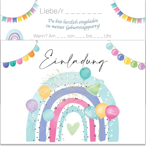 Pusteblume Grusskarten Einladungskarten Regenbogen
