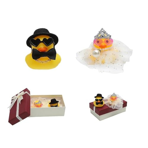 HENGBIRD Hochzeitsgeschenk Quietscheenten 2er-Set