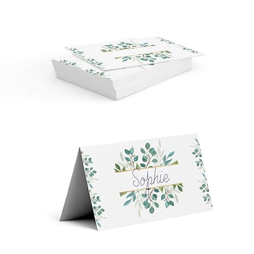 Tischkarten selbst gestalten für Hochzeit