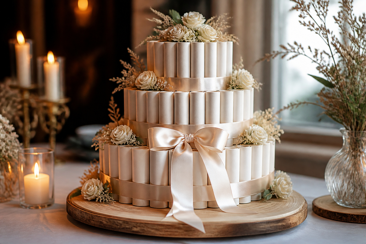 Kreative Geldtorte zur Hochzeit selber basteln