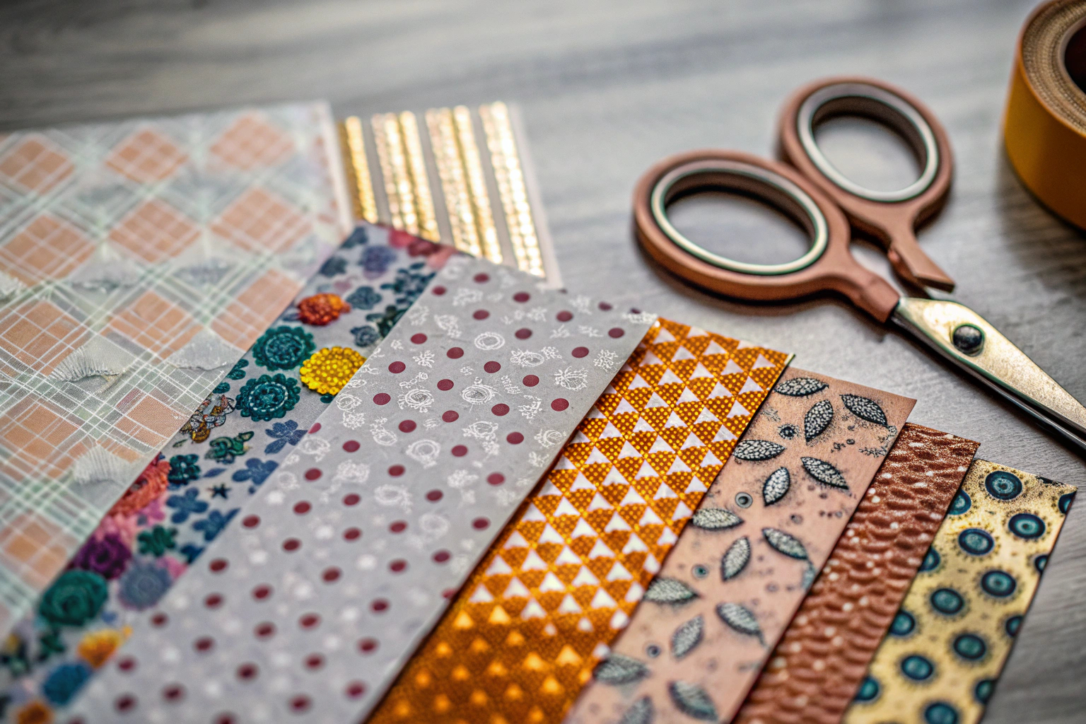Scrapbooking-Materialien