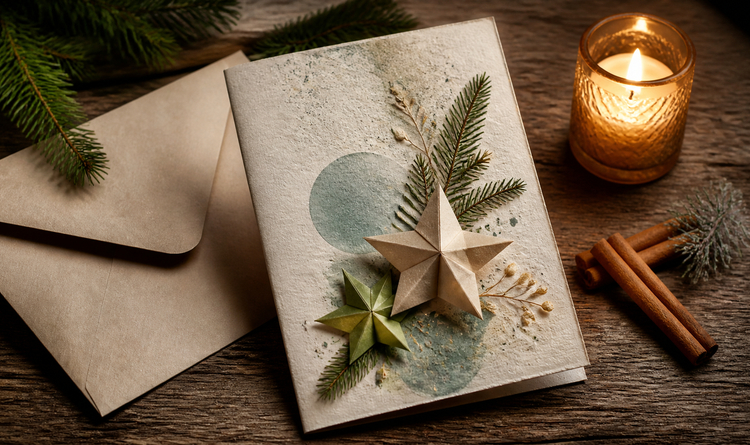 10 Ideen für persönliche Adventspost mit selbst gestalteten Karten