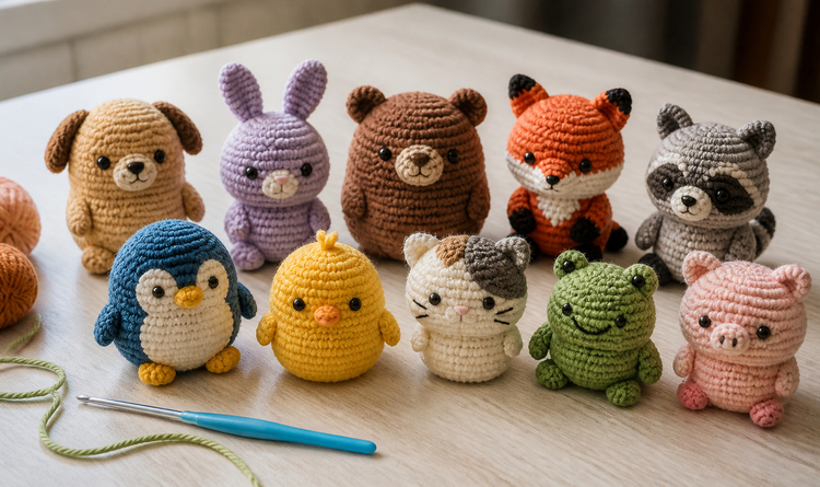 Amigurumi häkeln für Anfänger: 10 kleine Figuren mit Charakter