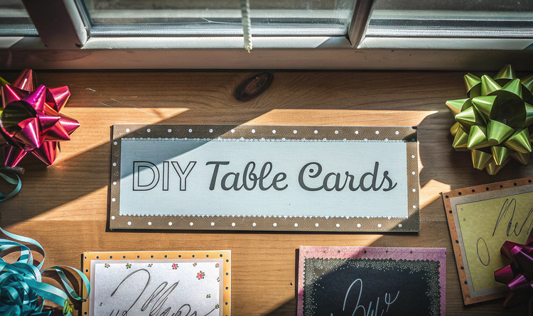 Kreative DIY-Tischkarten für deine Feier gestalten