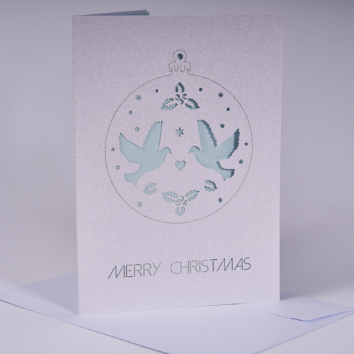 Weihnachtskarten "Tanzende Tauben"