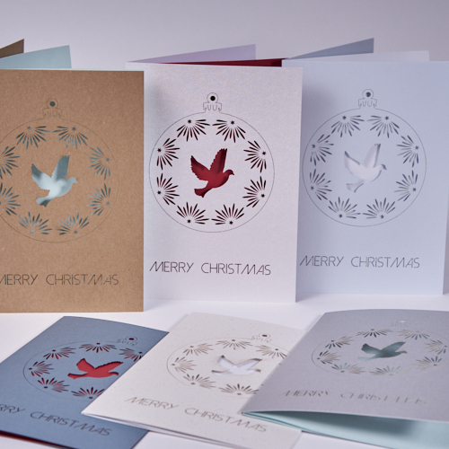 Weihnachtskarte "Taube"