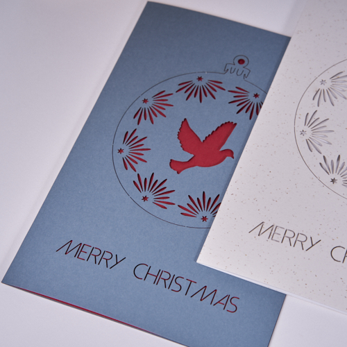 Weihnachtskarte "Taube"
