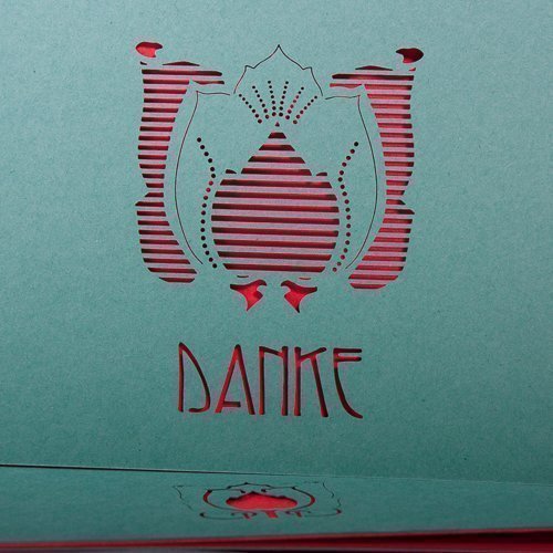 Dankeskarte Artdeco