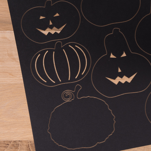 Dekobogen "Spooky Pumpkins" zum Basteln