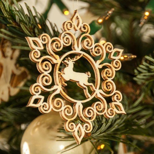 Holz-Ornamentsterne klein