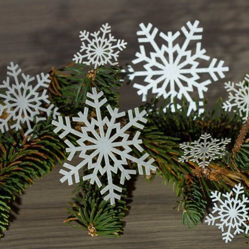 Bastelbogen Schneeflocken