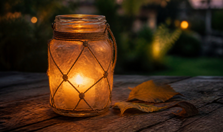 Upcycling mit Stil: Windlichter aus alten Gläsern basteln